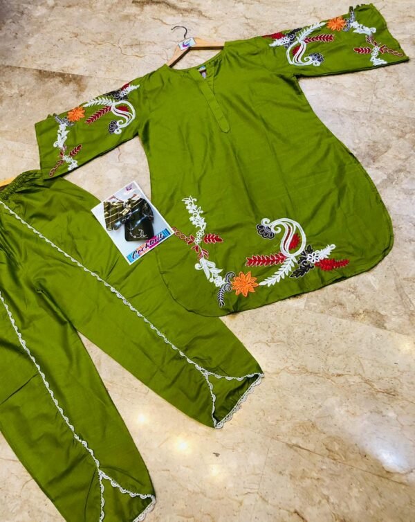 Cotton Tulip Embroidered - Casual Wear - Image 2