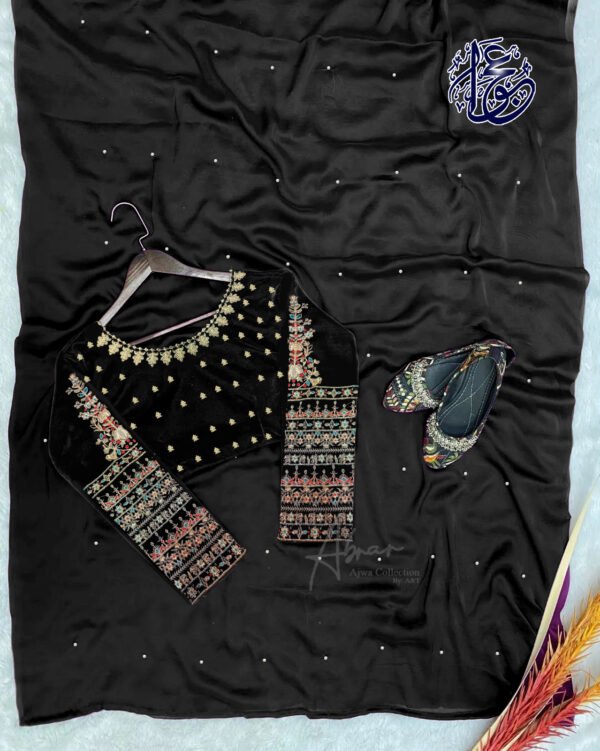 Chiffon Saree - Silk Blouse and Chiffon Saree - Image 2