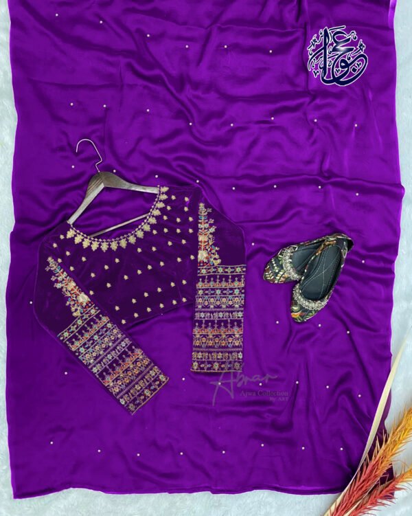 Chiffon Saree - Silk Blouse and Chiffon Saree - Image 3