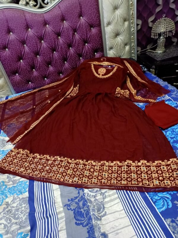 Stytlish Mirror Work And Emberiodered Maxi - Image 2