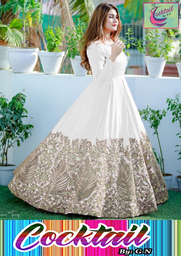 Heavy Embroidered Chiffon Maxi